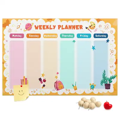 Tablica korkowa ozdobna Plan lekcji