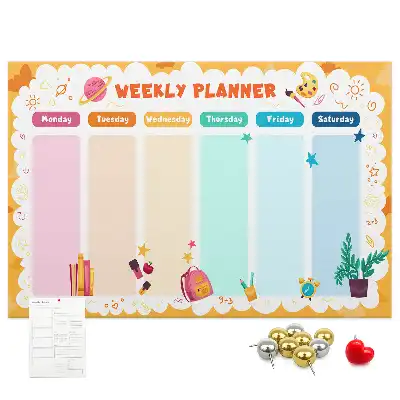 Tablica korkowa ozdobna Plan lekcji