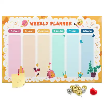 Tablica korkowa ozdobna Plan lekcji
