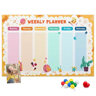 Tablica korkowa ozdobna Plan lekcji