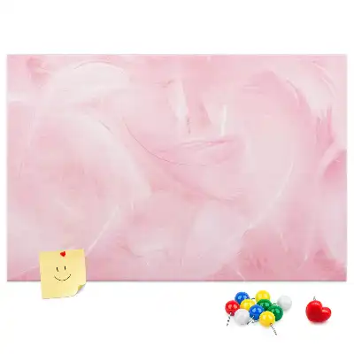 Tablica korkowa Pióra abstrakcja