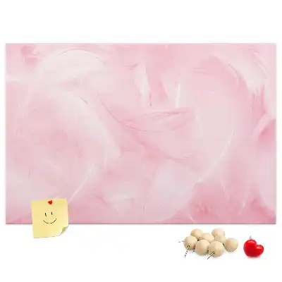 Tablica korkowa Pióra abstrakcja