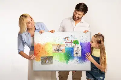 Tablica korkowa ozdobna Abstrakcyjna tęcza