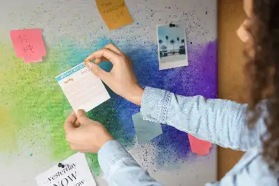 Tablica korkowa ozdobna Abstrakcyjna tęcza