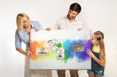 Tablica korkowa ozdobna Abstrakcyjna tęcza