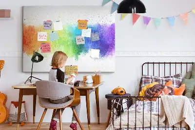 Tablica korkowa ozdobna Abstrakcyjna tęcza