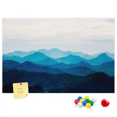 Tablica korkowa dla dzieci Akwarela góry