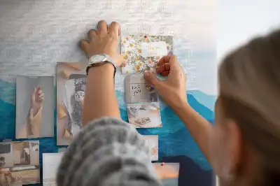 Tablica korkowa dla dzieci Akwarela góry
