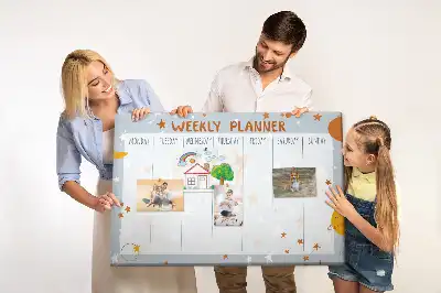 Tablica korkowa Planer tygodnia