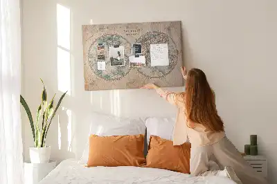 Korkowa tablica Świat globus mapa