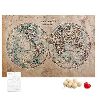 Korkowa tablica Świat globus mapa