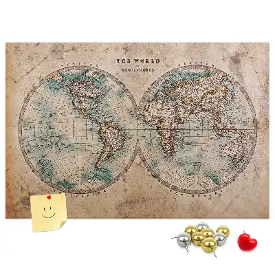 Korkowa tablica Świat globus mapa