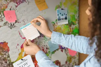 Ozdobna tablica korkowa Rozmyte kontynenty wodne
