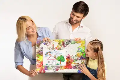 Ozdobna tablica korkowa Rozmyte kontynenty wodne