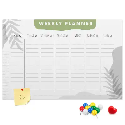 Tablica korkowa ozdobna Plan tygodniowy