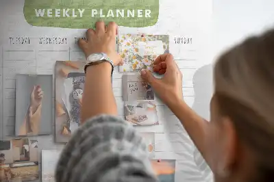 Tablica korkowa ozdobna Plan tygodniowy