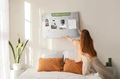 Tablica korkowa ozdobna Plan tygodniowy