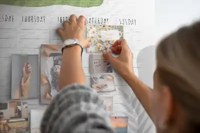 Tablica korkowa ozdobna Plan tygodniowy