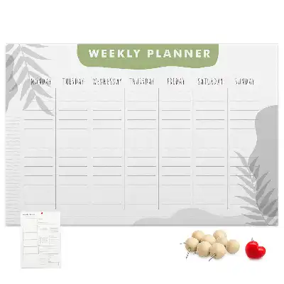 Tablica korkowa ozdobna Plan tygodniowy