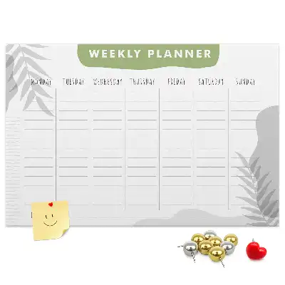 Tablica korkowa ozdobna Plan tygodniowy