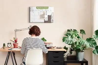 Tablica korkowa ozdobna Plan tygodniowy