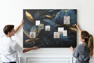 Tablica korkowa z artystycznym wzorem florystycznym