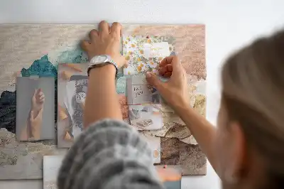 Ozdobna tablica korkowa Nieszablonowy pejzaż artystyczny
