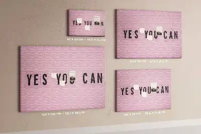 Tablica korkowa Yes You Can