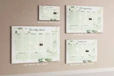 Tablica korkowa dla dzieci Liściowy planer tygodniowy