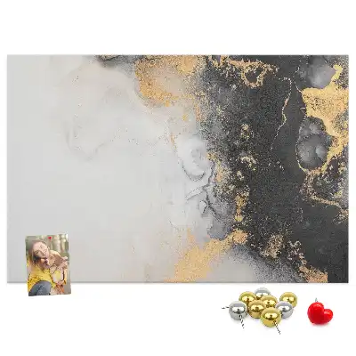 Tablica korkowa dla dzieci z motywem marmuru