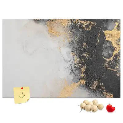 Tablica korkowa dla dzieci z motywem marmuru
