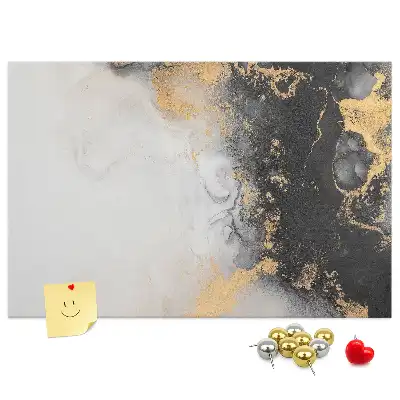 Tablica korkowa dla dzieci z motywem marmuru