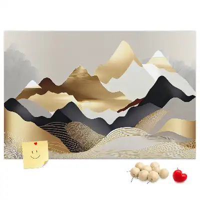 Tablica korkowa Góry abstrakcja