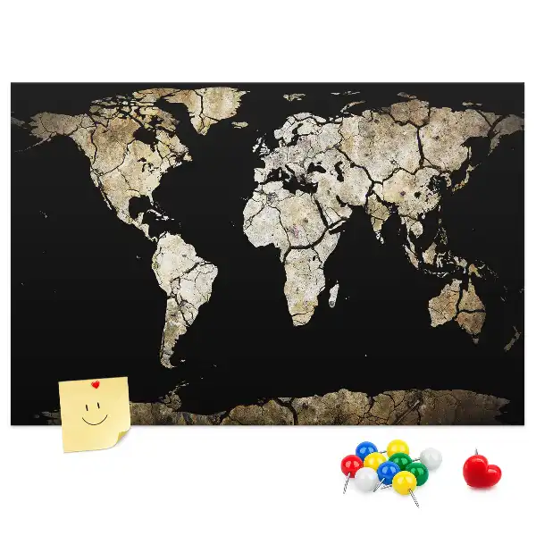Tablica korkowa dla dzieci Mapa świata