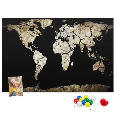 Tablica korkowa dla dzieci Mapa świata