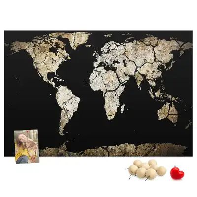 Tablica korkowa dla dzieci Mapa świata