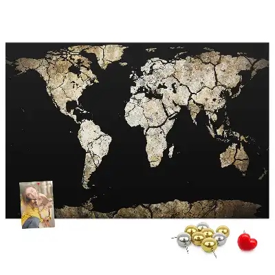 Tablica korkowa dla dzieci Mapa świata