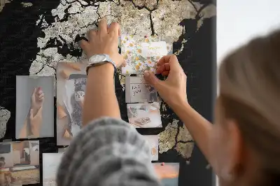 Tablica korkowa dla dzieci Mapa świata