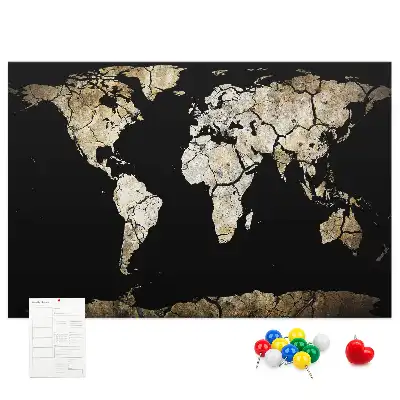 Tablica korkowa dla dzieci Mapa świata