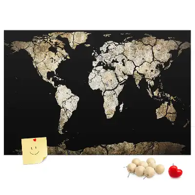 Tablica korkowa dla dzieci Mapa świata