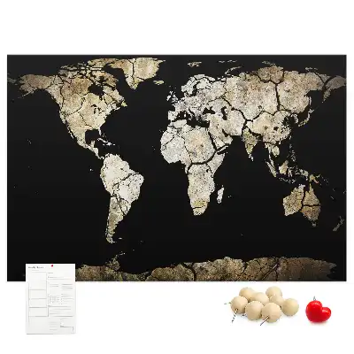 Tablica korkowa dla dzieci Mapa świata