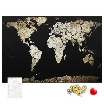 Tablica korkowa dla dzieci Mapa świata