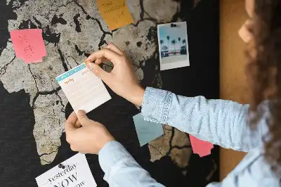 Tablica korkowa dla dzieci Mapa świata