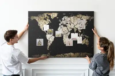 Tablica korkowa dla dzieci Mapa świata