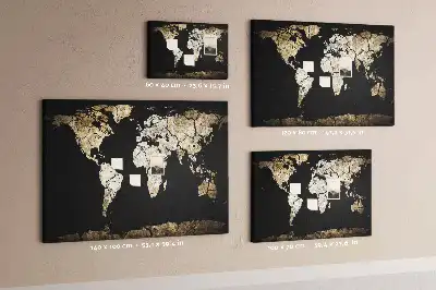 Tablica korkowa dla dzieci Mapa świata