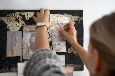 Tablica korkowa dla dzieci Mapa świata