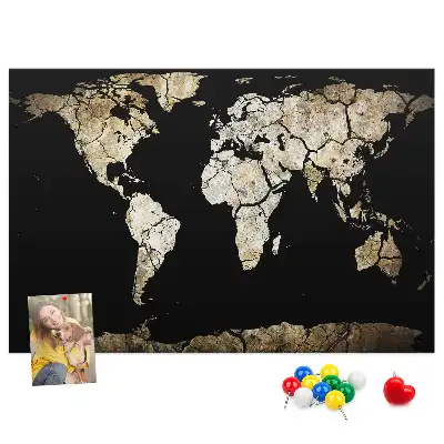 Tablica korkowa dla dzieci Mapa świata