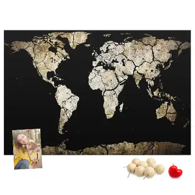 Tablica korkowa dla dzieci Mapa świata