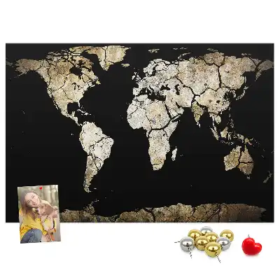 Tablica korkowa dla dzieci Mapa świata