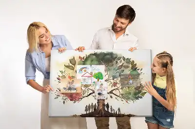 Tablica korkowa ozdobna Drzewo rodzinne